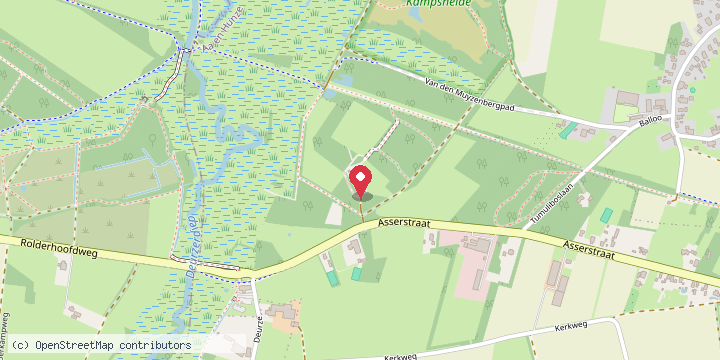 Map showing where Boerderij Kamps is