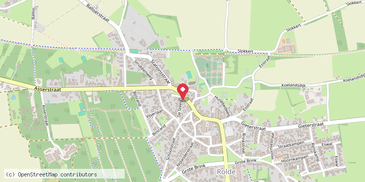 Map showing where War memorial on the Brink is