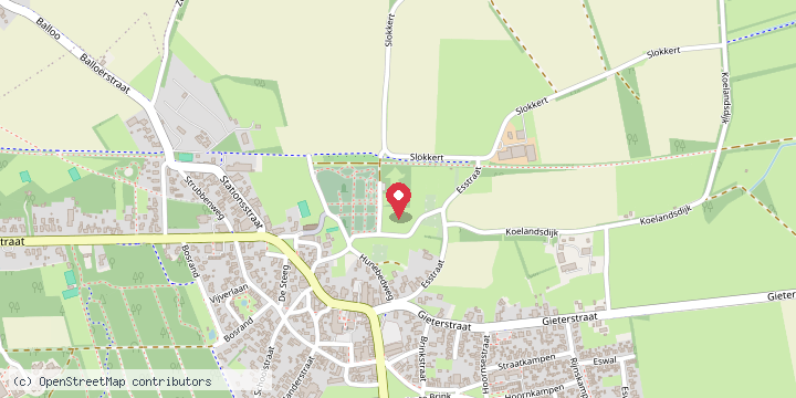 Map showing where Dolmen D18 is