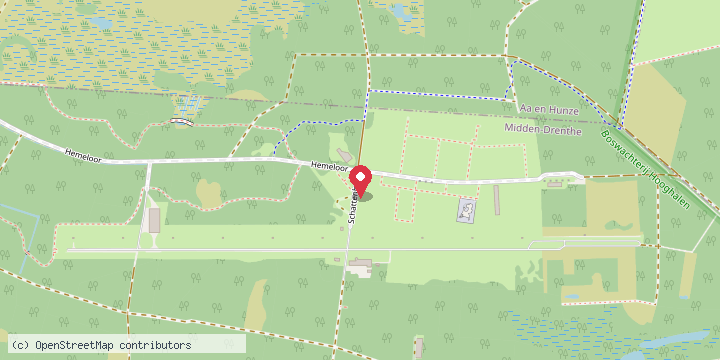 Kaorte mit de ligging van Kamp Westerbork