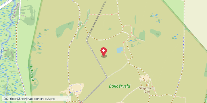 Kaart met de ligging van Balloërveld