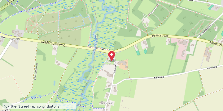 Map showing where Drentsche Aa National Park Visitor Centre is