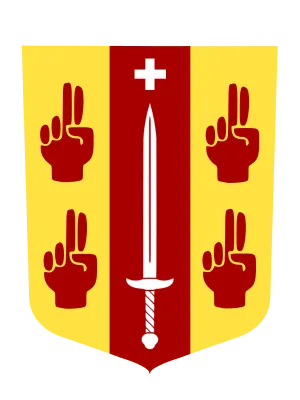 Het schild uut het logo van Rolde.nl