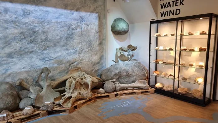 Exhibits about the landscape in the visitor centre.